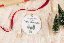 Load image into Gallery viewer, Personalized Last Christmas as Two Ornament, Gift for Expecting Parents