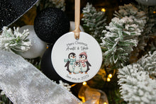 Load image into Gallery viewer, Penguin Baby Announcement to Grandparents, Aunt and Uncle, Family - Christmas Baby Announcement