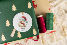 Load image into Gallery viewer, Personalized Kid's Duck Ornament, Custom Name Ornament, Animal Lover Gift