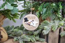 Load image into Gallery viewer, Funny Merry Christmas to the One Who Puts Up with My Meltdowns Christmas Ornament, Best Friend Ornament, Gift for Boyfriend or Husband