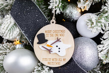 Load image into Gallery viewer, Funny Merry Christmas to the One Who Puts Up with My Meltdowns Christmas Ornament, Best Friend Ornament, Gift for Boyfriend or Husband