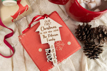 Load image into Gallery viewer, Our First Home Key Ornament, New Homeowner Gift, Personalized Housewarming Gift