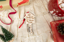 Load image into Gallery viewer, Our First Home Key Ornament, New Homeowner Gift, Personalized Housewarming Gift