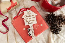Load image into Gallery viewer, Our First Home Key Ornament, New Homeowner Gift, Personalized Housewarming Gift