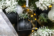 Load image into Gallery viewer, Clear Bumps First Christmas Pregnancy Announcement, Gift for Expecting Parents, Baby Announcement Ornament