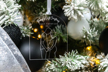 Load image into Gallery viewer, Clear Bumps First Christmas Pregnancy Announcement, Gift for Expecting Parents, Baby Announcement Ornament