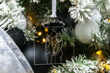 Load image into Gallery viewer, Clear Bumps First Christmas Pregnancy Announcement, Gift for Expecting Parents, Baby Announcement Ornament