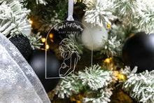 Load image into Gallery viewer, Clear Acrylic Baby Bumps First Christmas Pregnancy Announcement Ornament, Gift for Expecting Parents, Christmas Baby Announcement