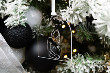 Load image into Gallery viewer, Clear Baby Bumps First Christmas Pregnancy Announcement Ornament, Gift for Expecting Parents