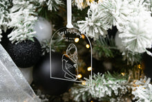 Load image into Gallery viewer, Clear Baby Bumps First Christmas Pregnancy Announcement Ornament, Gift for Expecting Parents