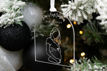 Load image into Gallery viewer, Clear Baby Bumps First Christmas Pregnancy Announcement Ornament, Gift for Expecting Parents