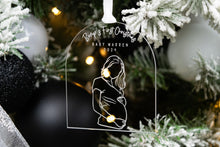 Load image into Gallery viewer, Clear Baby Bumps First Christmas Pregnancy Announcement Ornament, Gift for Expecting Parents
