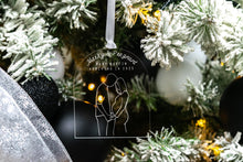 Load image into Gallery viewer, Acrylic Merry & Pregnant Pregnancy Announcement Ornament, Baby Announcement for Family