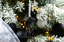 Load image into Gallery viewer, Acrylic Merry & Pregnant Pregnancy Announcement Ornament, Baby Announcement for Family