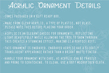 Load image into Gallery viewer, Clear Baby Bumps First Christmas Pregnancy Announcement Ornament, Gift for Expecting Parents