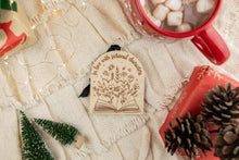 Load image into Gallery viewer, Wood In Love with Fictional Characters Bookish Christmas Ornament, Gift for Book Lover