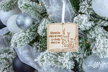 Load image into Gallery viewer, Wood Between the Pages Book Christmas Ornament, Book Lover Gift, Bookish Decor