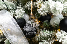 Load image into Gallery viewer, Clear Acrylic Powered by Books and Coffee Book Lover Ornament, Gift for Readers, Bookish Merch