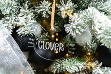 Load image into Gallery viewer, Clear Acrylic Personalized Cat Ornament, Pet Christmas Ornament, Custom Cat Ornament, Cat Lover Gift