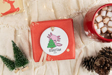 Load image into Gallery viewer, Personalized Name Axolotl Ornament, Axolotl Lover Gift