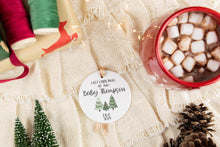 Load image into Gallery viewer, Personalized Last Christmas as Two Ornament, Gift for Expecting Parents