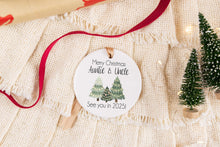Load image into Gallery viewer, Pregnancy Announcement Ornament, Christmas Baby Announcement to Family, Customize for Any Family Member