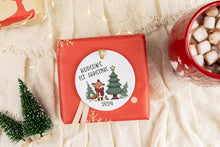 Load image into Gallery viewer, Fox Baby's First Christmas Ornament, Baby Boy Gift Personalized, Woodland Baby Ornament