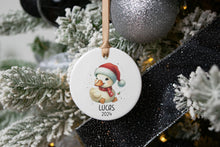 Load image into Gallery viewer, Personalized Kid's Duck Ornament, Custom Name Ornament, Animal Lover Gift