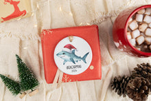 Load image into Gallery viewer, Personalized Shark Name Ornament, Custom Shark Gift, Ocean Ornament, Personalized Ornament for Kid