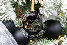 Load image into Gallery viewer, Promoted to Grandparents Ornament, Grandparent Gift, Grandparent Pregnancy Announcement, Baby Announcement, Pregnancy Announcement