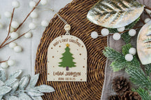 Load image into Gallery viewer, Personalized Baby's First Christmas Ornament, Custom Newborn Ornament, Baby Christmas Ornament, Gift for Baby, Keepsake for New Parents