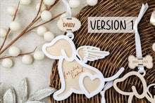 Load image into Gallery viewer, Personalized Dog Memorial Ornament, Dog Remembrance Gift, Pet Loss Gift Sympathy Gift, Multiple Customization Options