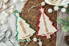 Load image into Gallery viewer, Custom Teacher Ornament, Teacher Christmas Gifts, Personalized Classroom Ornament, Student Name Ornament, Teacher Appreciation Gift