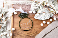 Load image into Gallery viewer, Personalized Engagement Ring Ornament, Our First Christmas Engaged, Personalized Engagement Gifts