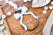 Load image into Gallery viewer, Personalized Engagement Ring Ornament, Our First Christmas Engaged, Personalized Engagement Gifts