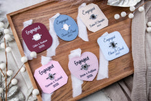 Load image into Gallery viewer, Personalized Engagement Ring Box Ornament | Engaged Ornament | Custom Engagement Gift | Our First Christmas Engaged