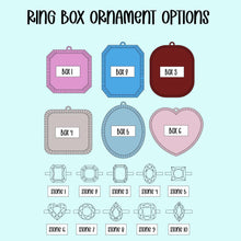 Load image into Gallery viewer, Personalized Engagement Ring Box Ornament | Engaged Ornament | Custom Engagement Gift | Our First Christmas Engaged