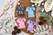 Load image into Gallery viewer, Personalized Scrubs Ornament | Custom Nurse Ornament | Healthcare Worker Gift | Medical Christmas Ornament