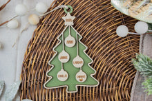 Load image into Gallery viewer, Personalized Family Christmas Ornament | Custom Family Tree Ornament | Grandparent Ornament Gift | Family Name Ornament
