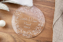 Load image into Gallery viewer, Personalized Married Ornament | Custom Wedding Ornament for Couple | Newlywed Ornament | Bride and Groom Gift