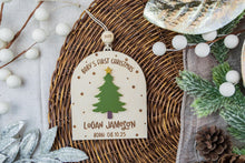 Load image into Gallery viewer, Personalized Baby's First Christmas Ornament, Custom Newborn Ornament, Baby Christmas Ornament, Gift for Baby, Keepsake for New Parents