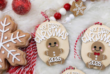 Load image into Gallery viewer, My First Christmas Ornament, Gingerbread Newborn Baby Ornament