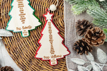 Load image into Gallery viewer, Custom Teacher Ornament, Teacher Christmas Gifts, Personalized Classroom Ornament, Student Name Ornament, Teacher Appreciation Gift