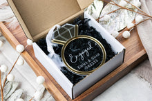 Load image into Gallery viewer, Personalized Engagement Ring Ornament, Our First Christmas Engaged, Personalized Engagement Gifts