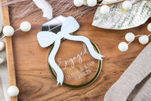 Load image into Gallery viewer, Personalized Engagement Ring Ornament, Our First Christmas Engaged, Personalized Engagement Gifts