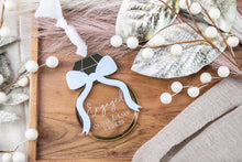 Load image into Gallery viewer, Personalized Engagement Ring Ornament, Our First Christmas Engaged, Personalized Engagement Gifts