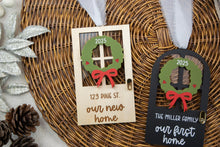 Load image into Gallery viewer, Personalized Our First Home Ornament | New Home Ornament | First Christmas in Our New Home | Realtor Closing Gift