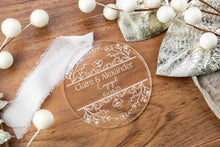 Load image into Gallery viewer, Personalized Engaged Ornament | Custom Engagement Ornament | Our First Christmas Engaged Gift | Bride to Be Gift for Couple