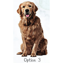 Load image into Gallery viewer, Custom Golden Retriever Ornament, Personalized Dog Ornament - Choose from 4 Graphic Options