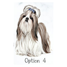 Load image into Gallery viewer, Custom Shih Tzu Ornament, Shih Tzu Gift - Choose from 5 Graphic Options